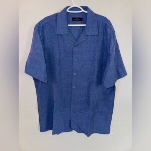 Vintage 90’s Bugatchi Blue Pastel Shirt
